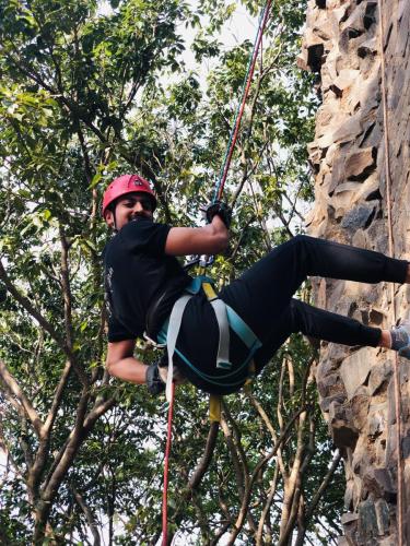 Rock climbing activity